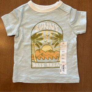 100% Organic Cotton Blue 6M T-Shirt, Little Co. by Lauren Conrad